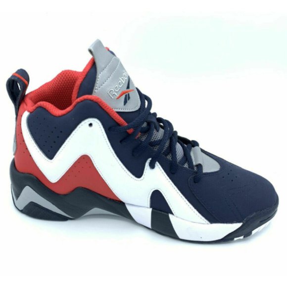 Reebok Kamikaze II USA Mens Basketball Shoes Red White Blue FV9295 NEW Size 8.5 - Picture 2 of 7